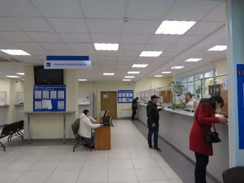 Операционный зал для обслуживания налогоплательщиков, Зона ожидания