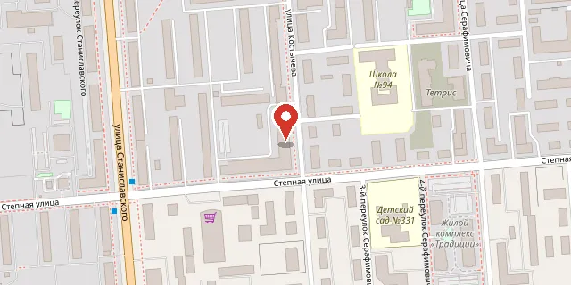 Карта: г. Новосибирск, ул. Костычева, 20