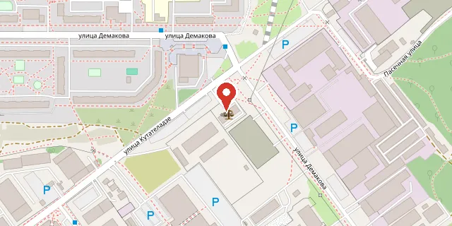 Карта: г. Новосибирск, ул. Кутателадзе, 16а