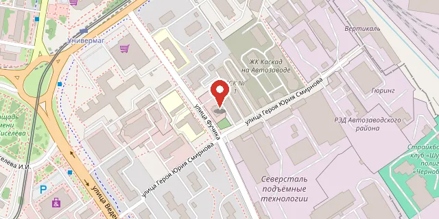 Карта: 603004, г. Нижний Новгород, ул. Юлиуса Фучика, д.6