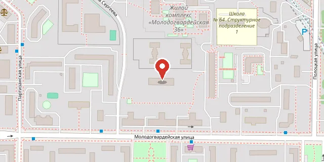Карта: ул. Молодогвардейская, д.32