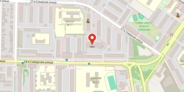 Карта: г. Омск, ул. 24 Северная, 171 а