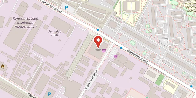 Карта: ул. Ферганская, д. 6, корп. 2