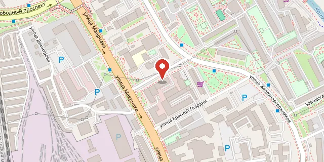 Карта: г. Красноярск, ул. Маерчака, 18а