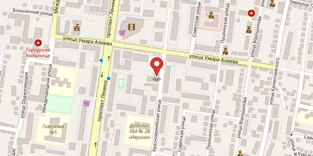 Карта: г. Черкесск, ул. Красноармейская, 70