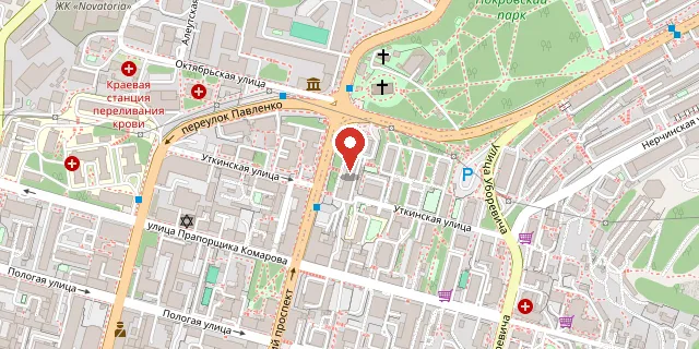 Карта: г. Владивосток, пр-кт Океанский, д. 40