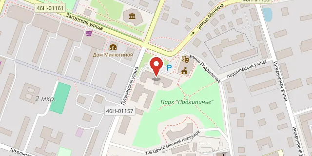 Карта: г. Дмитров, ул. Пушкинская, д. 73