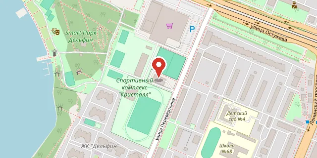 Карта: г. Воронеж, ул. Переверткина, д. 5а