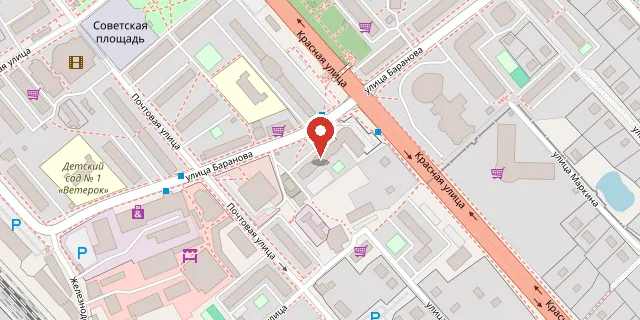 Карта: г. Солнечногорск, ул. Баранова, 6