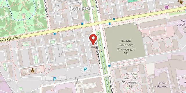 Карта: ул. Руставели, дом 12/7, стр.3