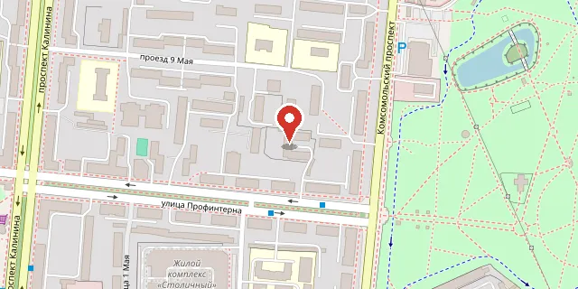Карта: г. Барнаул, Профинтерна ул., д. 48а