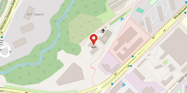 Карта: ул. Мосфильмовская, д. 82А