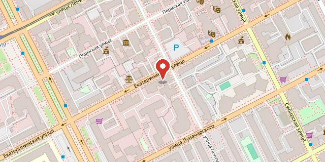 Карта: г. Пермь, ул. Екатерининская, 69