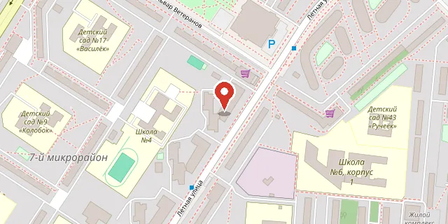 Карта: г. Мытищи, ул. Летная, д.30, корп.1