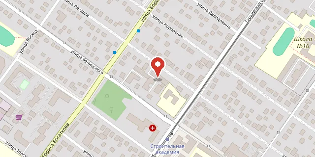 Карта: г. Новосибирск, ул. Лескова, 140
