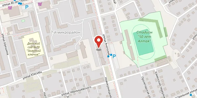 Карта: Алтайский край, г. Новоалтайск, Анатолия ул., д. 7